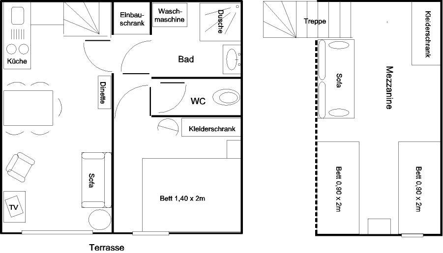 Grundriss Ferienhaus